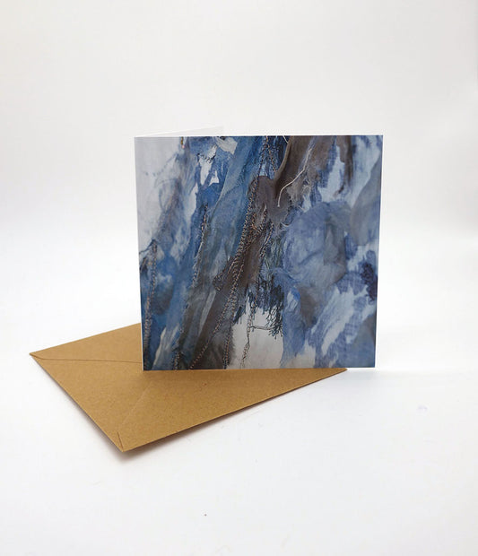 Hen Harrier Collection Blue Textures - Greeting Card