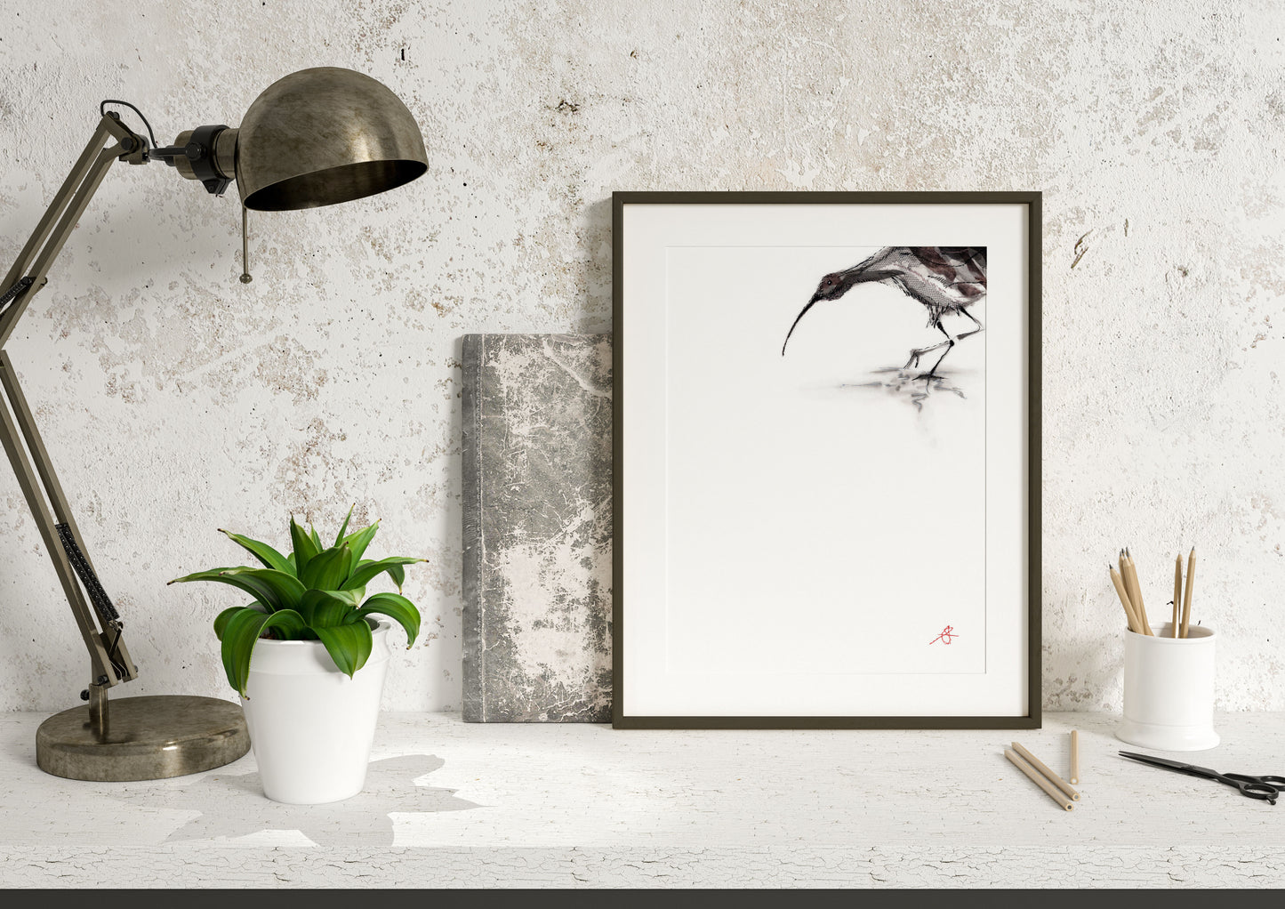Curlew Takes a Bow - A4 Giclée Print