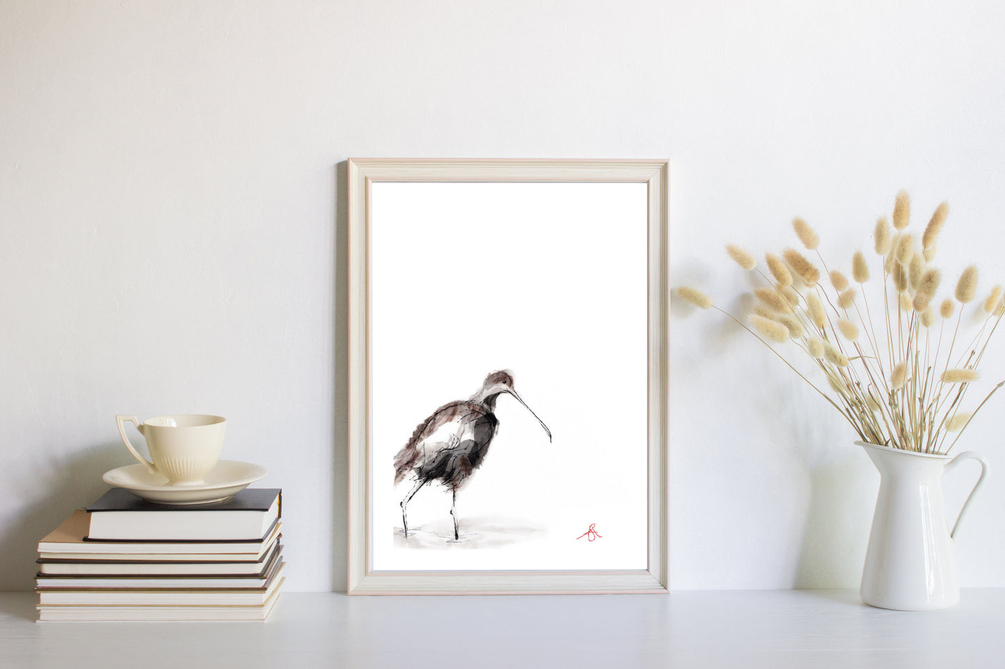 Curlew Shows His Face - A4 Giclée Print