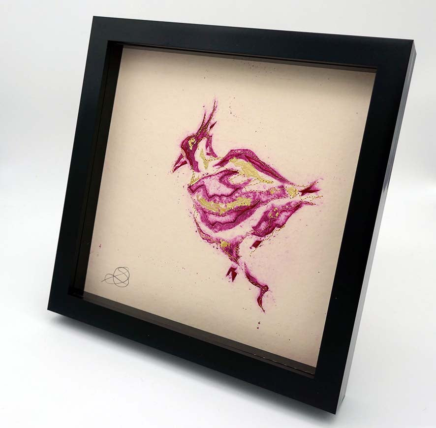 Heading for the Exit - Handmade print
