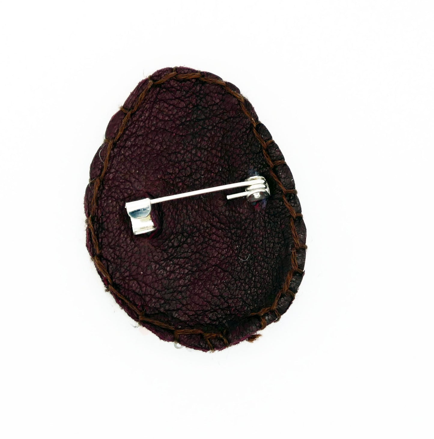 Beaded Egg Brooch - Robin