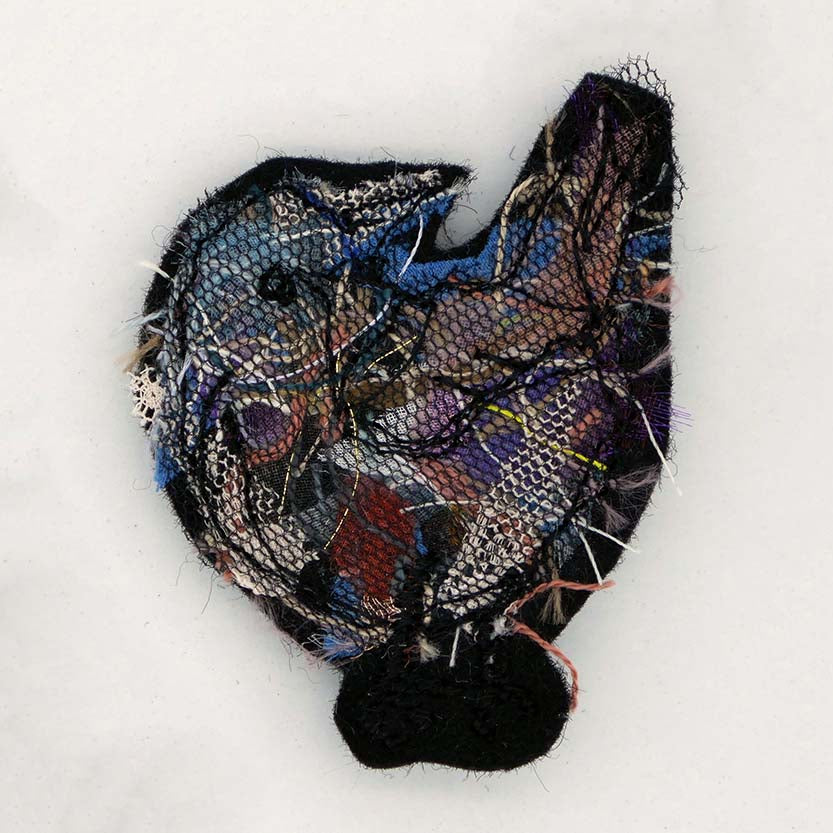 Wren Stitched Brooch