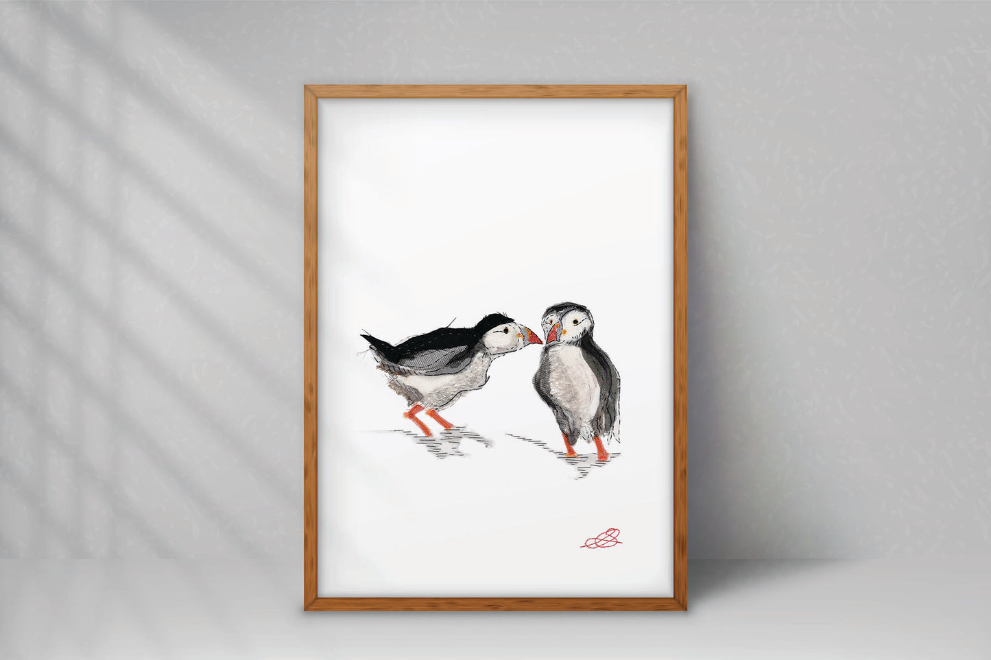 Puffin Lovin' - A4  Giclée Print