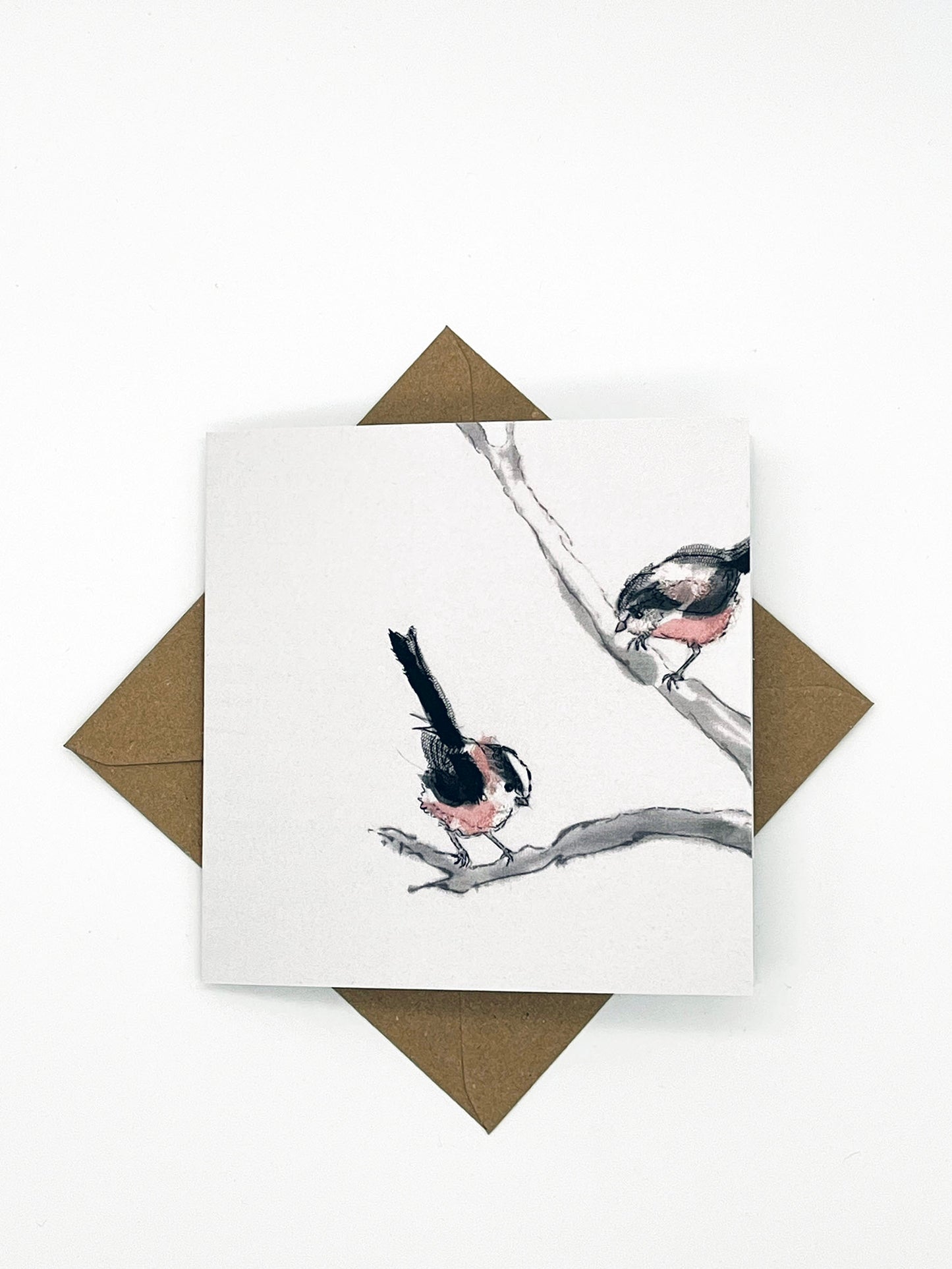 Long-tailed Tits - Greeting Card