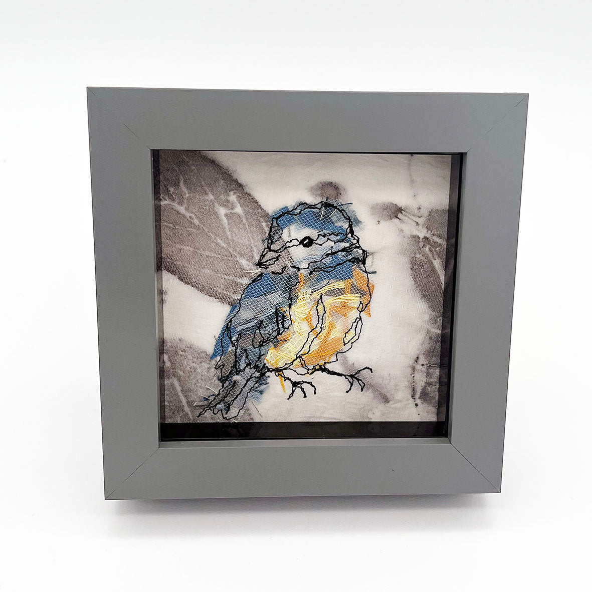 Mini Blue Tit - Original Stitched Art (Copy)