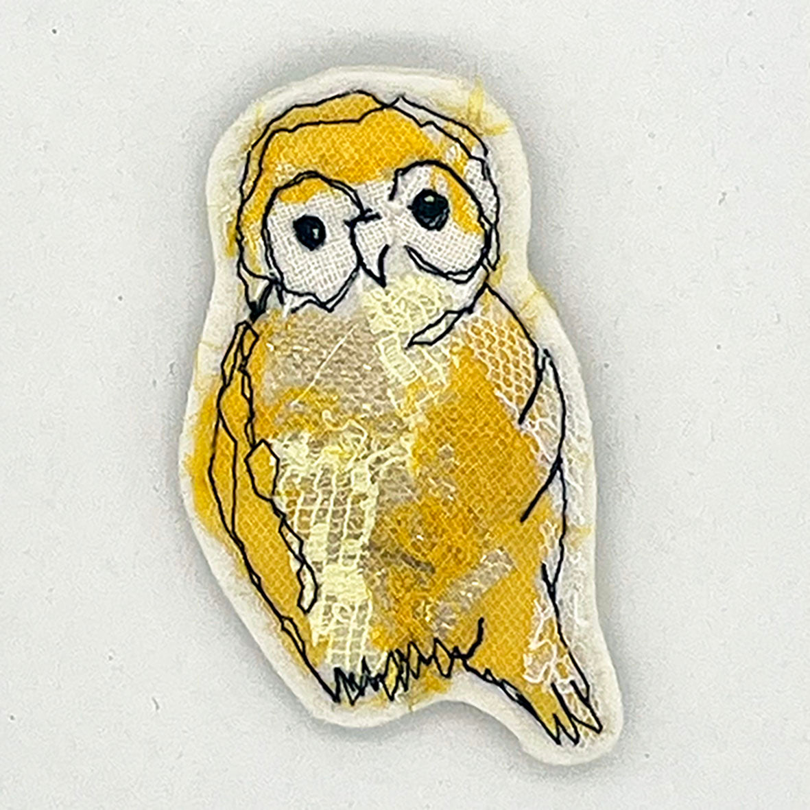 Owl Stitched Brooch