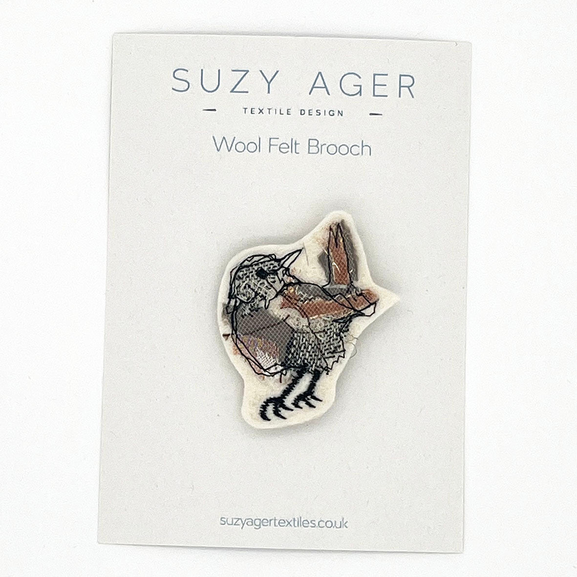 Wren Stitched Brooch
